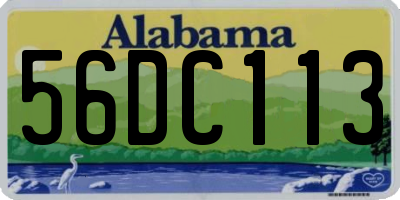 AL license plate 56DC113