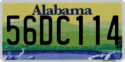 AL license plate 56DC114