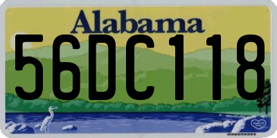 AL license plate 56DC118