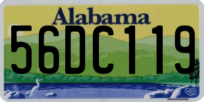 AL license plate 56DC119