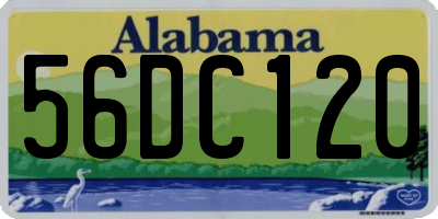 AL license plate 56DC120