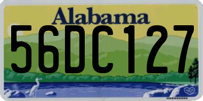 AL license plate 56DC127