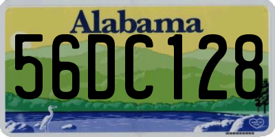 AL license plate 56DC128