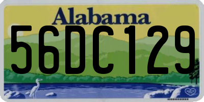 AL license plate 56DC129