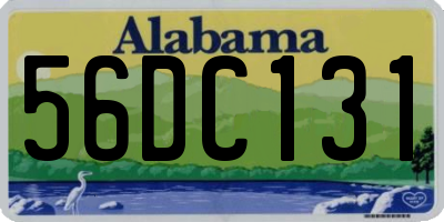 AL license plate 56DC131