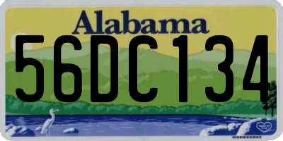 AL license plate 56DC134