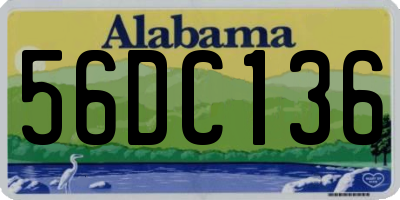 AL license plate 56DC136
