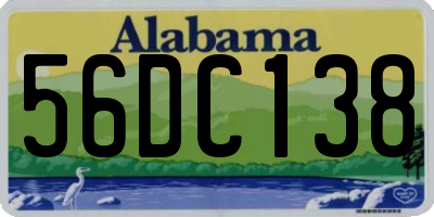 AL license plate 56DC138
