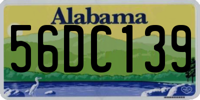 AL license plate 56DC139