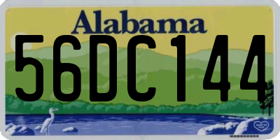 AL license plate 56DC144