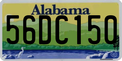 AL license plate 56DC150