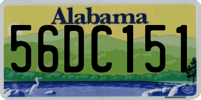AL license plate 56DC151