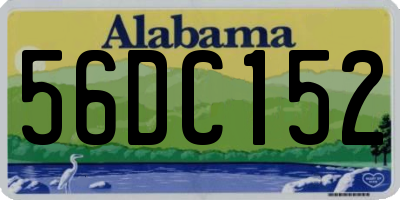 AL license plate 56DC152