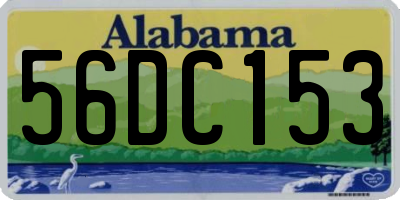 AL license plate 56DC153