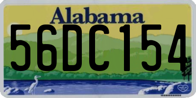 AL license plate 56DC154