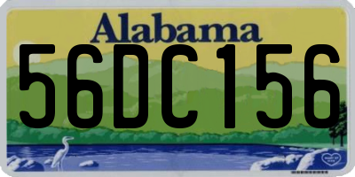 AL license plate 56DC156