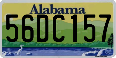 AL license plate 56DC157