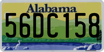 AL license plate 56DC158