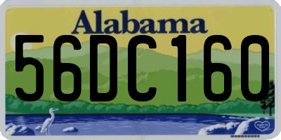 AL license plate 56DC160