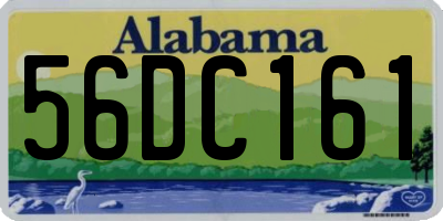 AL license plate 56DC161