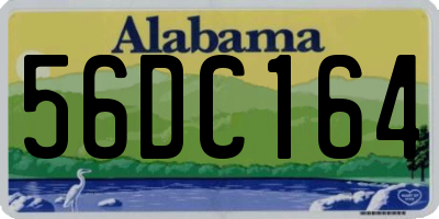 AL license plate 56DC164