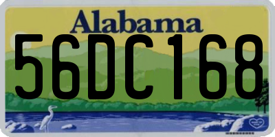 AL license plate 56DC168