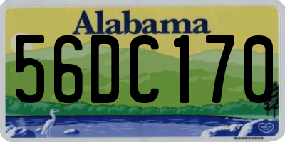AL license plate 56DC170