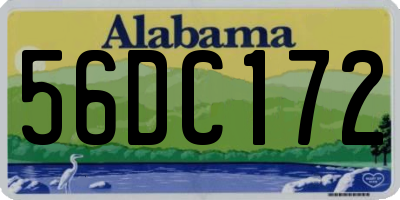 AL license plate 56DC172