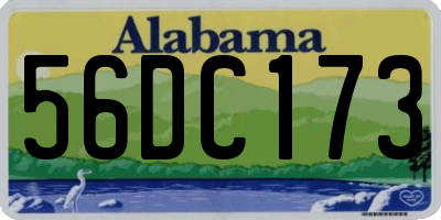 AL license plate 56DC173
