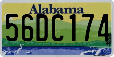 AL license plate 56DC174