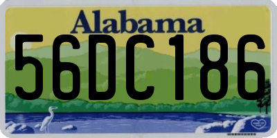 AL license plate 56DC186