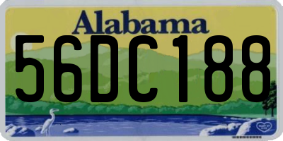 AL license plate 56DC188