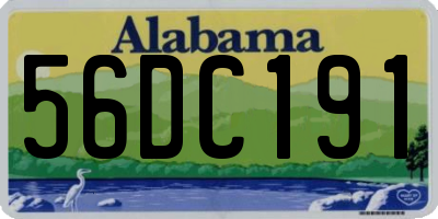AL license plate 56DC191