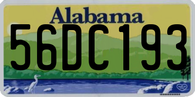 AL license plate 56DC193
