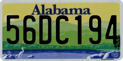 AL license plate 56DC194
