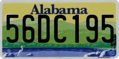 AL license plate 56DC195