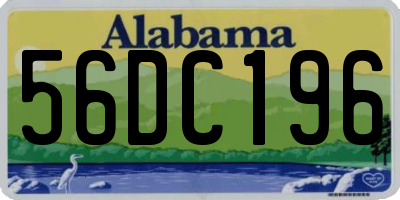 AL license plate 56DC196