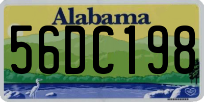 AL license plate 56DC198