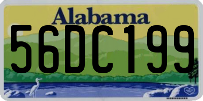 AL license plate 56DC199