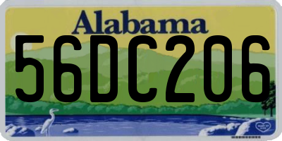 AL license plate 56DC206