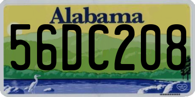 AL license plate 56DC208