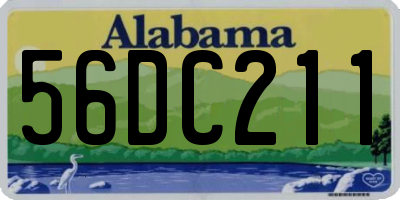 AL license plate 56DC211