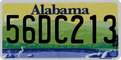 AL license plate 56DC213