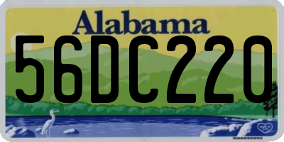 AL license plate 56DC220