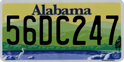 AL license plate 56DC247