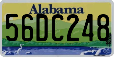 AL license plate 56DC248