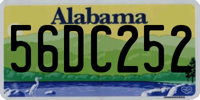 AL license plate 56DC252