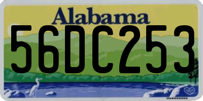 AL license plate 56DC253