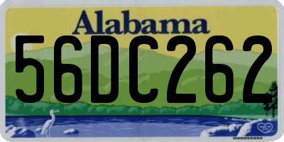AL license plate 56DC262