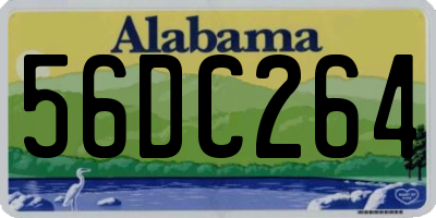 AL license plate 56DC264